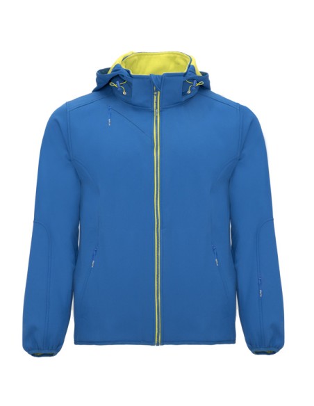 Adult two-tone 2-layer softshell jacket with hood - Siberia Roly