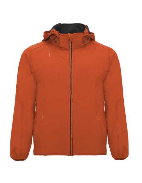 Adult two-tone 2-layer softshell jacket with hood - Siberia Roly