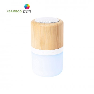 Altavoz bambú luces LED - Bluetooth Kevil