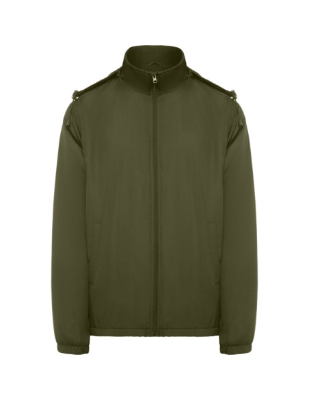 Lightweight, water-repellent jacket with fleece lining and hood for adults - Makalu Roly