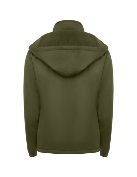 Lightweight, water-repellent jacket with fleece lining and hood for adults - Makalu Roly