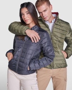 Padded jacket with feather... 2