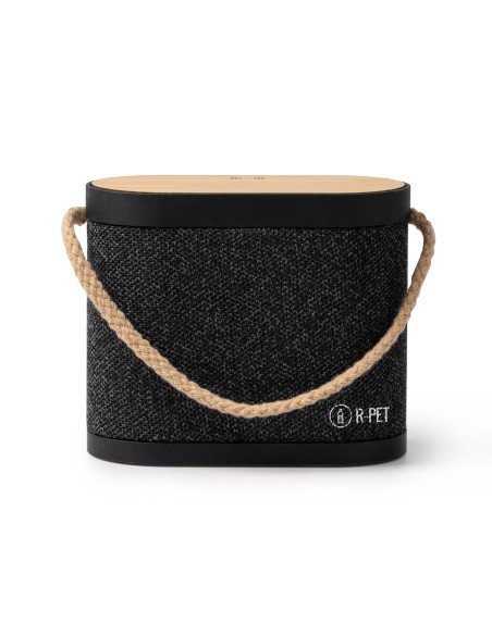 Wireless speaker with bamboo body and recycled polyester RPET - BIANKI
