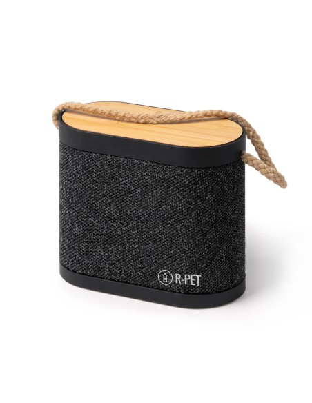 Enceinte sans fil avec corps en bambou et polyester recyclé RPET - BIANKI