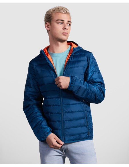 Padded jacket with feather-touch filling and hood ADULT/CHILD - Norway Roly