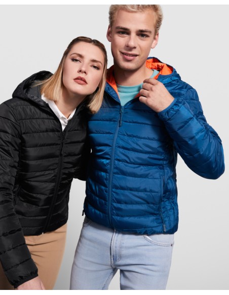 Padded jacket with feather-touch filling and hood ADULT/CHILD - Norway Roly