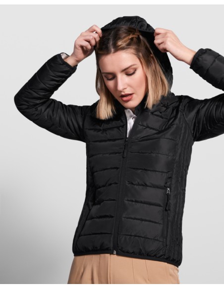 Padded jacket with down-feel padding and hood - NORWAY WOMAN ROLY