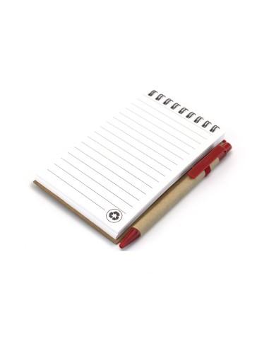 Libreta con bolígrafo de cartón... Libreta con bolígrafo de cartón...