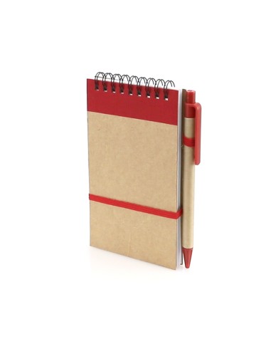 Notebook with pen made of recycled...