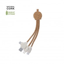 Cable carregador suro conexió Micro USB, tipus C i ligtning  - STUART