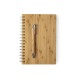 Set libreta A5 y bolígrafo bambú - HECAN