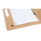 Carpeta con bloc de notas, notas adhesivas y bolígrafo cartón reciclado - KELEM