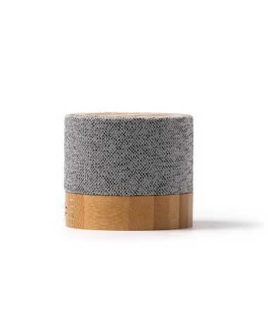 Altavoz con cuerpo de Bambú y Tejido... Altavoz con cuerpo de Bambú y Tejido...