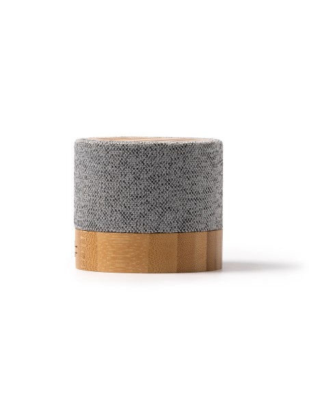Speaker with bamboo body and RPET fabric 3W - TAKAY