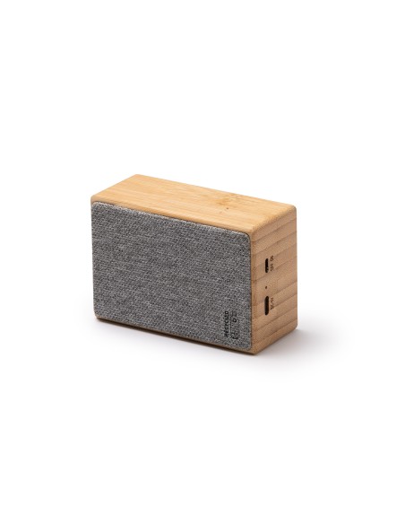 Wireless speaker made of bamboo and recycled polyester RPET - BUFER