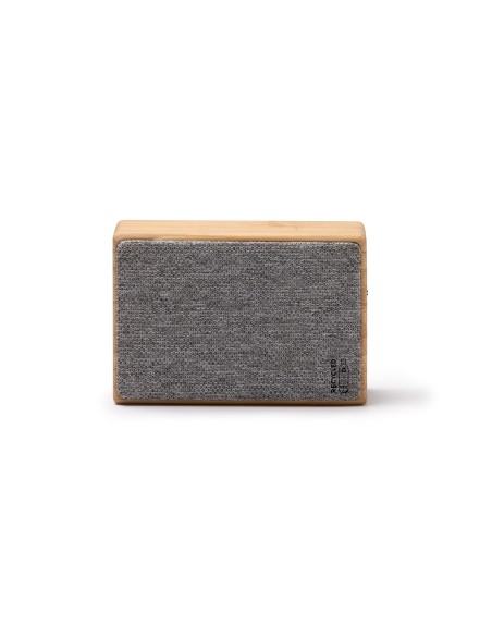Wireless speaker made of bamboo and recycled polyester RPET - BUFER