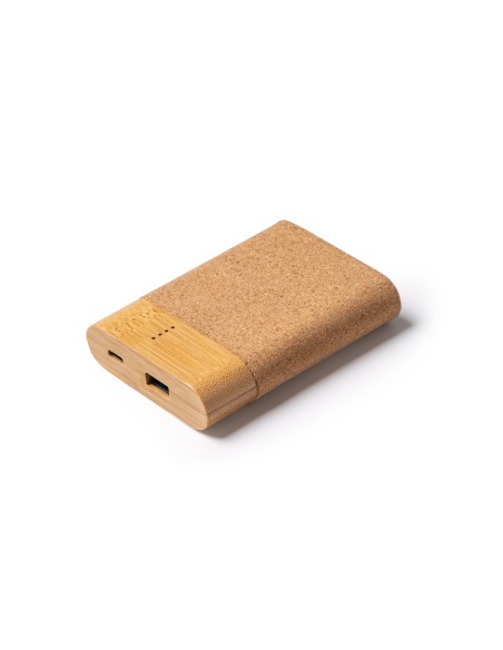 Bateria Externa de 5000 mAh con Corcho y Bambu - KOBE