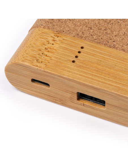Batterie externe 5000 mAh avec liège et bambou - KOBE