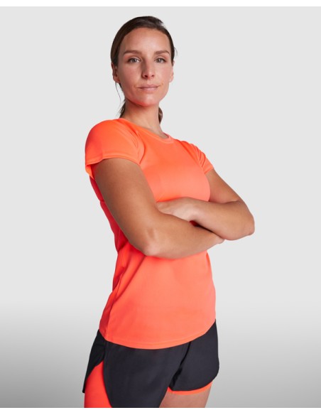 Short-sleeved fitted technical T-shirt, 150 g/m², round neck - WOMAN - MONTECARLO ROLY