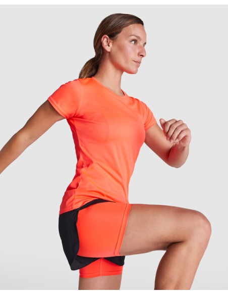 Short-sleeved fitted technical T-shirt, 150 g/m², round neck - WOMAN - MONTECARLO ROLY