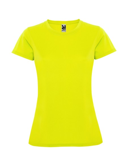 Short-sleeved fitted technical T-shirt, 150 g/m², round neck - WOMAN - MONTECARLO ROLY