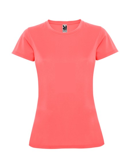 Short-sleeved fitted technical T-shirt, 150 g/m², round neck - WOMAN - MONTECARLO ROLY