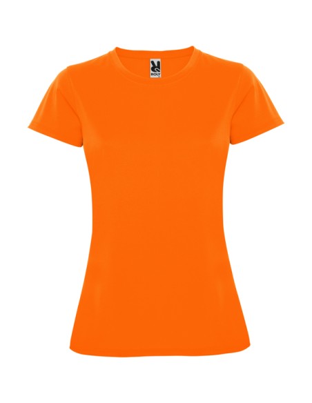 Short-sleeved fitted technical T-shirt, 150 g/m², round neck - WOMAN - MONTECARLO ROLY