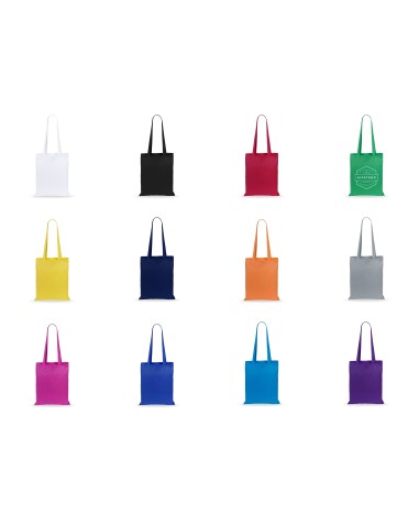 detalle de surtido de colores de la bolsa de algodón geiser