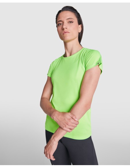 Short-sleeved fitted technical T-shirt with recycled polyester fabric CONTROL DRY 135 g/m² and round neck - WOMAN - IMOLA ROLY
