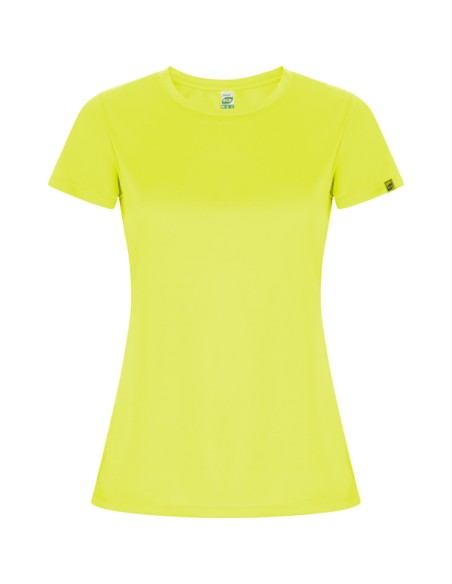 T-shirt technique ajusté à manches courtes en tissu polyester recyclé CONTROL DRY 135 g/m² col rond - FEMME - IMOLA ROLY