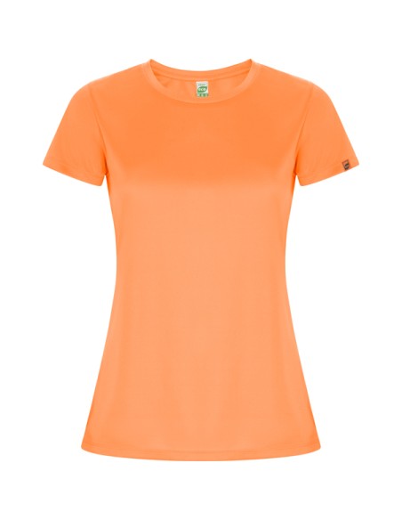 Short-sleeved fitted technical T-shirt with recycled polyester fabric CONTROL DRY 135 g/m² and round neck - WOMAN - IMOLA ROLY