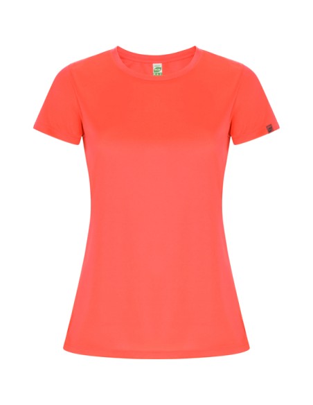 Short-sleeved fitted technical T-shirt with recycled polyester fabric CONTROL DRY 135 g/m² and round neck - WOMAN - IMOLA ROLY