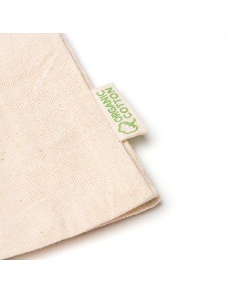Bolsa algodón orgánico 120g/m2 con asas cortas reforzadas y base (40x40x10cm) - NARBONA