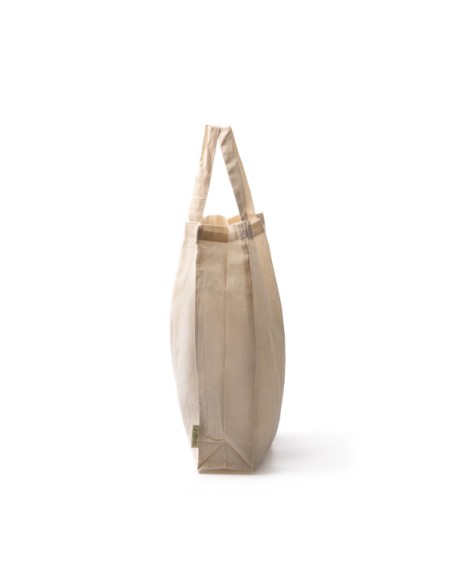 Sac en coton bio 120g/m2 avec anses courtes et fond renforcés (40x40x10cm) - NARBONA