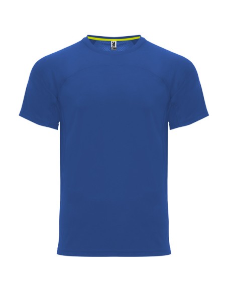Unisex 140 g/m² raglan sleeve technical t-shirt round neck - MONACO ROLY