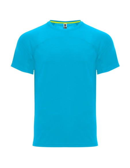 Unisex 140 g/m² raglan sleeve technical t-shirt round neck - MONACO ROLY