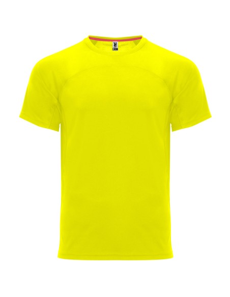 Unisex 140 g/m² raglan sleeve technical t-shirt round neck - MONACO ROLY