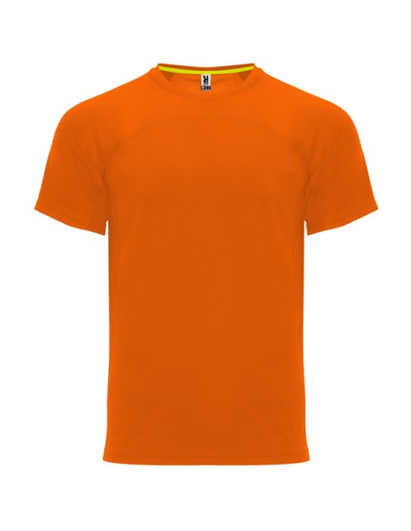 Unisex 140 g/m² raglan sleeve technical t-shirt round neck - MONACO ROLY