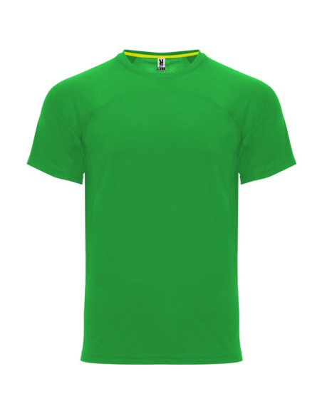 Unisex 140 g/m² raglan sleeve technical t-shirt round neck - MONACO ROLY