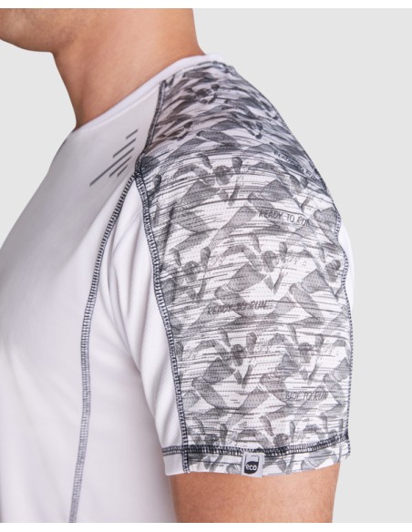 Technical raglan sleeve t-shirt with sublimated panels, 130 g/m², round neck - SOCHI ROLY