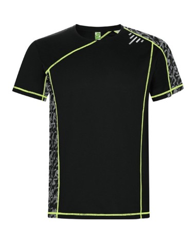 Camiseta técnica manga ranglán con... Camiseta técnica manga ranglán con...