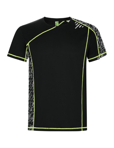 Camiseta técnica manga ranglán con paneles sublimados 130 g/m² cuello redondo - SOCHI ROLY