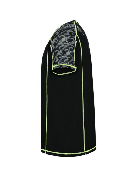 Camiseta técnica manga ranglán con paneles sublimados 130 g/m² cuello redondo - SOCHI ROLY