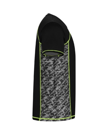 Camiseta técnica manga ranglán con... Camiseta técnica manga ranglán con...