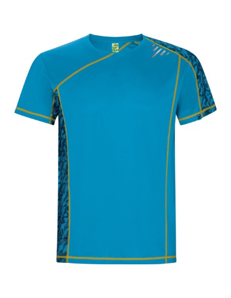 Technical raglan sleeve t-shirt with sublimated panels, 130 g/m², round neck - SOCHI ROLY