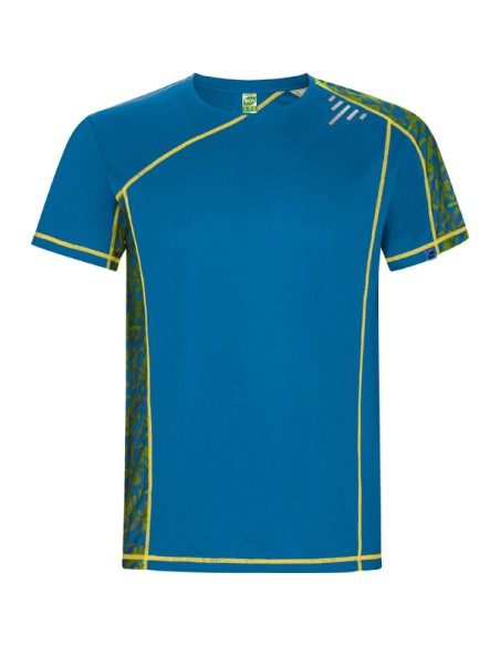 Technical raglan sleeve t-shirt with sublimated panels, 130 g/m², round neck - SOCHI ROLY