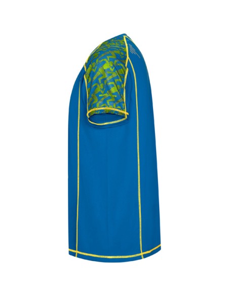 Samarreta tècnica màniga ranglán amb panells sublimats 130 g/m² coll rodó - SOCHI ROLY