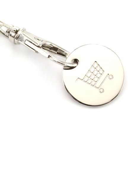 Llavero Moneda para carro personalizado - Euromarket