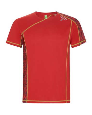 Camiseta técnica manga ranglán con... Camiseta técnica manga ranglán con...