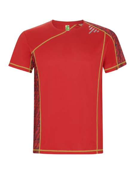 Technical raglan sleeve t-shirt with sublimated panels, 130 g/m², round neck - SOCHI ROLY